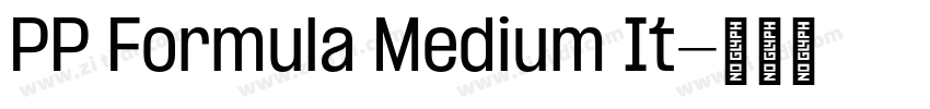 PP Formula Medium It字体转换
